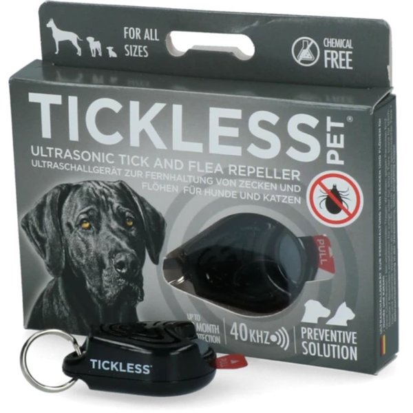 Tickless Pet  Schwarz bis 12 Monate schutz